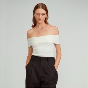 Everlane organic cotton off the shoulder top